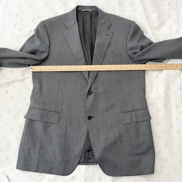 Canali Houndstooth Check Gray Wool Sport Coat – Made in Italy, XL (46L) - Picture 15 of 16